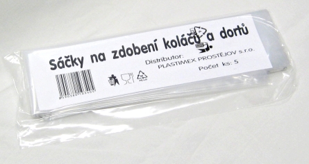 Sáček cukrářský SET 5ks jednorázový